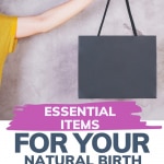 Simple hospital bag checklist for natural labor and birth