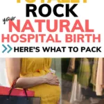 Getting ready to rock a natural birth with a hospital bag packed with essentials