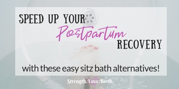 Need a sitz bath alternative to speed up your postpartum healing? Here are some natural tips and ideas for all the benefits of a sitz bath after birth with less time and fuss. You'll learn how to use water, herbs, sprays, and salves to get your lady bits feeling good again! 