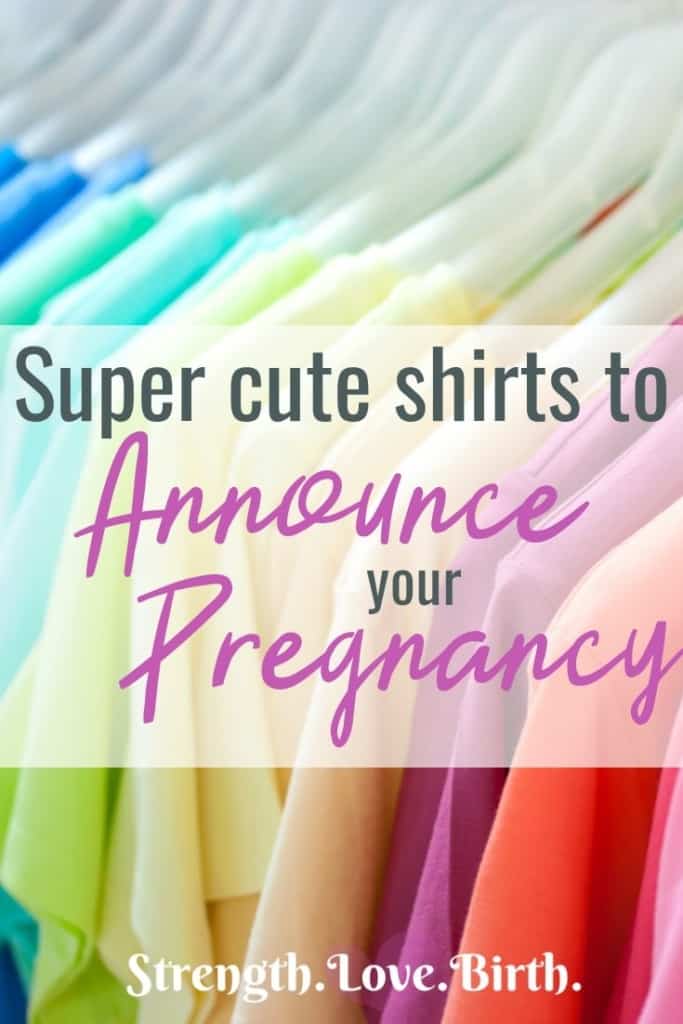 Cute Pregnancy Announcement Shirts to let people know you are pregnant